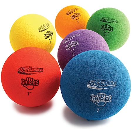 Us Games 7 in. Grippee Ball Prism Pack 1395258